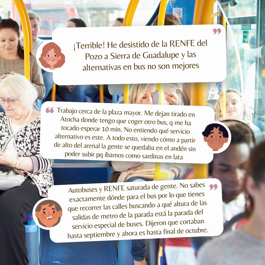 avpaudevallecas's tweet photo. Día1⃣ sin metro en #EnsanchedeVallecas Hacemos un formulario para comparar tiempo empleado en llegar a trabajar y los quehaceres diarios
⏰30' más de media
⌛️Más de una persona ha tardado entre 50 y 60' más en realizar el mismo trayecto de siempre
🚌Autobuses repletos y atascos https://t.co/tXGgnyE4yf