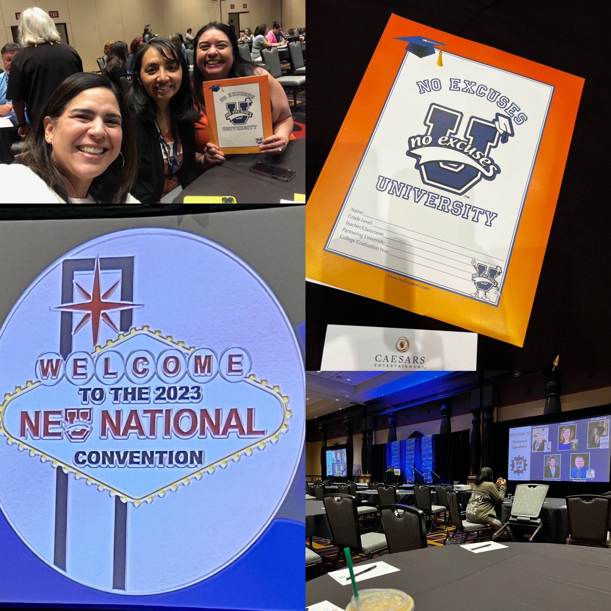 Ready to see what the 2023 NEU conference has in store today. We’re ready to represent #RRISD & @BluebonnetRRISD w/the best duo @MNaranjo723 & @rrisdamber