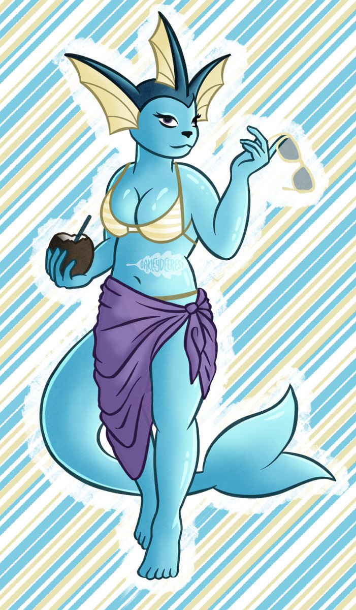 oakleydeerest's tweet photo. VAPOREON 💧💧💧

#vaporeon #pokemom #furry #furryartist #furryart https://t.co/AUJ9OatJty