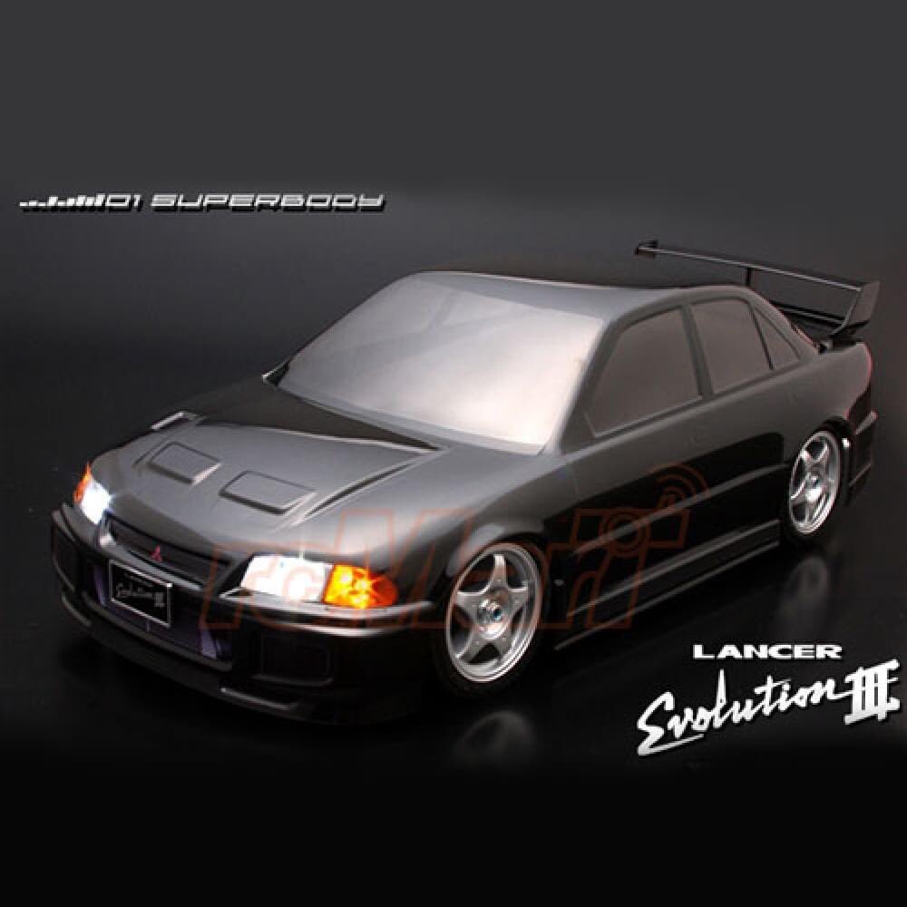 ABC Hobby 2 Body Sets NEW ARRIVAL!!! 
These bodies are licensed by the manufacturer and are well known for their authentic looking. Check them out now!

>> rcmart.com/ABC-Hobby?fc=1… <<

67042: NISSAN Sunny Truck Body
67092: Mitsubishi Lancer Evolution III 190mm

#rcMart
#ABCHobby