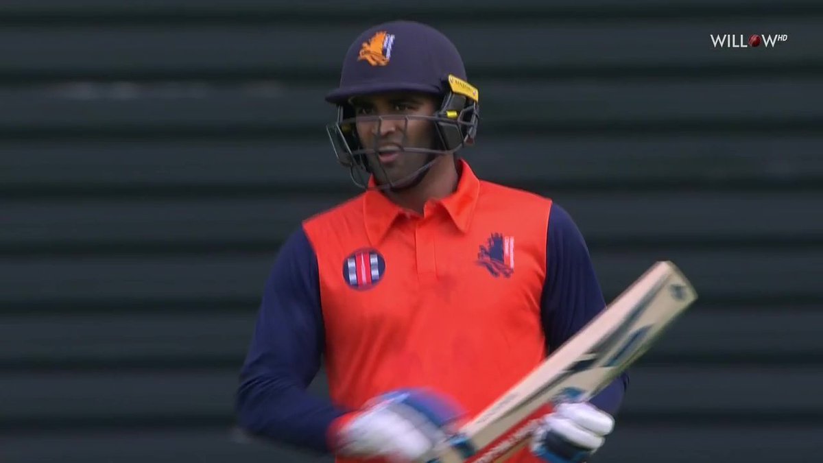 Definitely a proud moment for telugu people 👌❤️, #TejaNidamanuru who plays international cricket for #Netherlands is a telugu guy. He has scored a century 111(76) which helped his team for a tie against #WI. Later #NED won the super over against #WI.

#NEDvsWI #CWC23Qualifiers