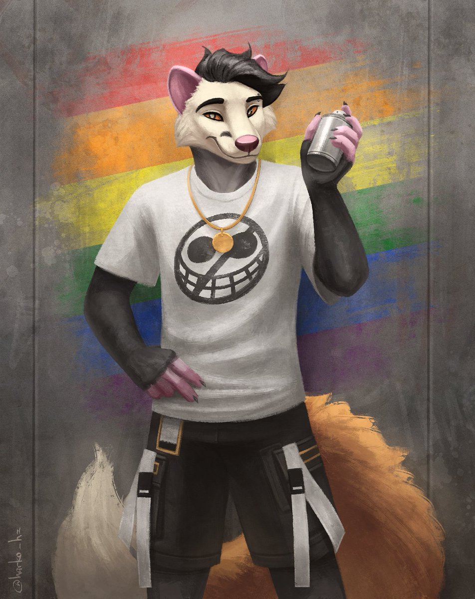 Posing opossum 🖌️🖌️