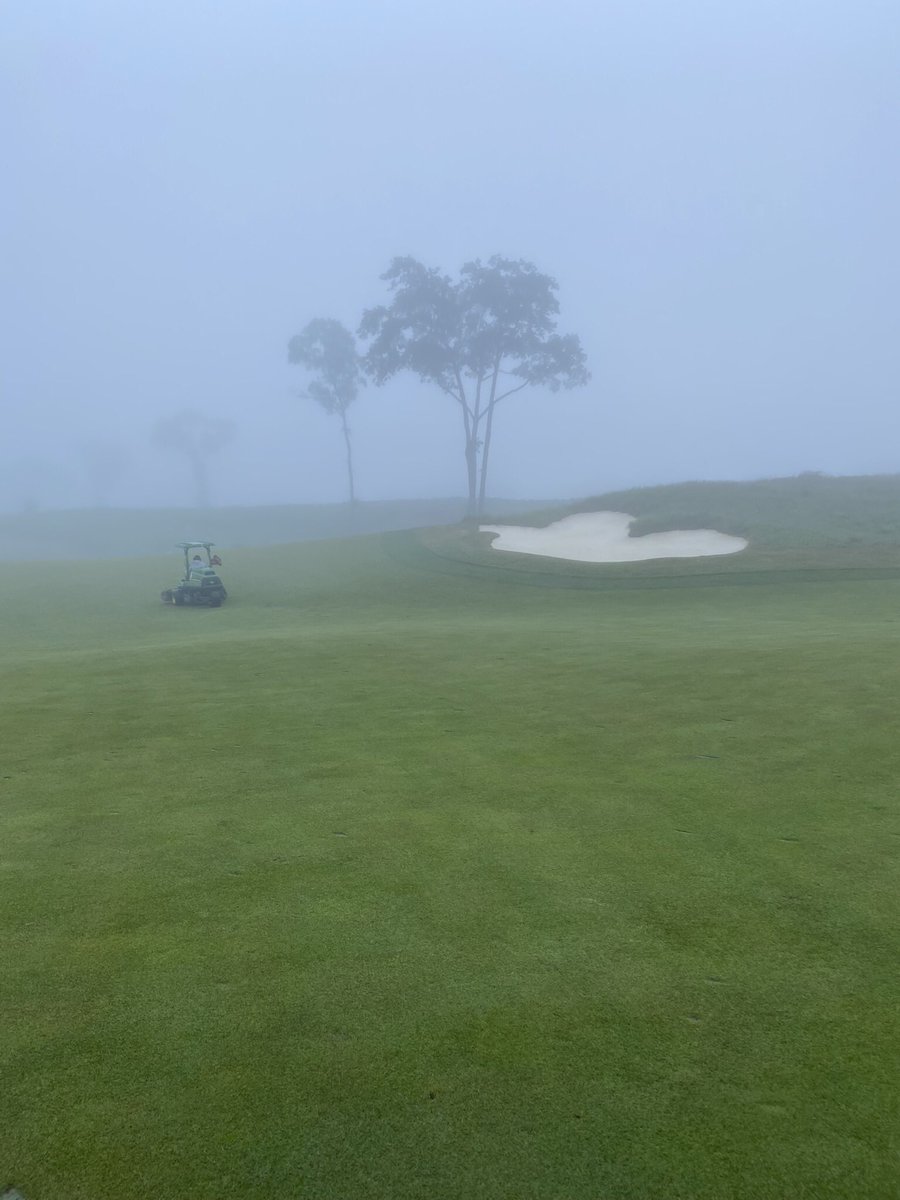 A little foggy this morning at
Shelter Harbor Golf Club