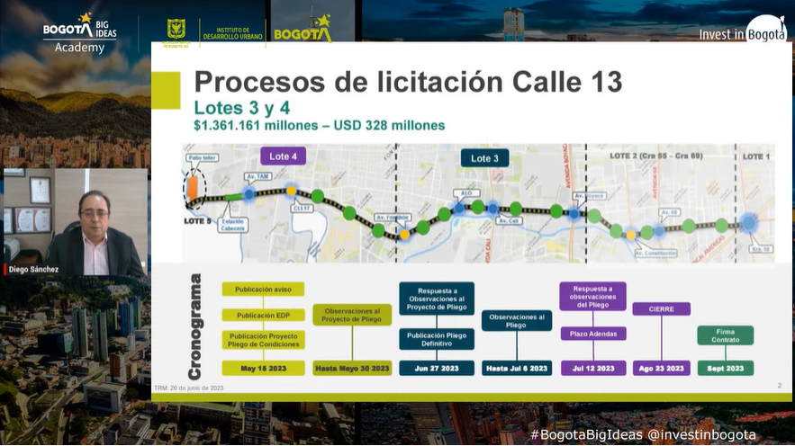 investinbogota's tweet photo. ¡Descubra el progreso de Bogotá en sus proyectos de #infraestructura! Únase a nuestro webinar y obtenga información sobre los avances en los procesos de licitación de la Calle 13.

No pierda la oportunidad de estar al tanto de las últimas novedades. 👉🔗 https://t.co/aOLpgCWVbD https://t.co/QGCE9xPWd1