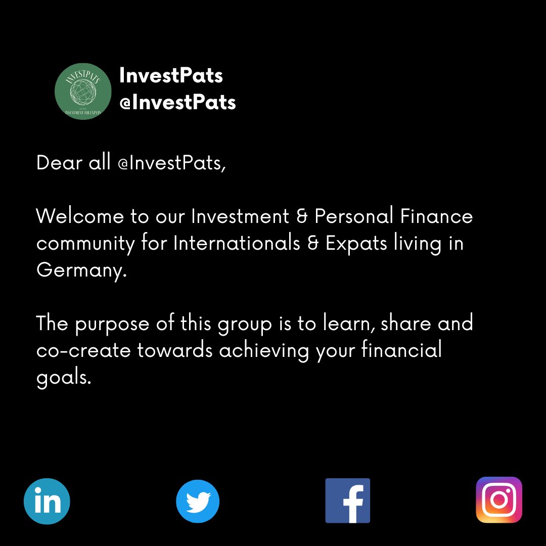 InvestPats's tweet photo. #Germany #Invest #InvestPats #Expat https://t.co/pWtUBwnp4k