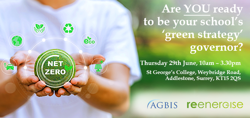 There's still time to book our seminar 'Are you ready to be your school's 'green strategy' governor?' with @ReEnergiseltd for this Thursday at St George’s College in Surrey! You can find our more and book your place here: rb.gy/dgx0h