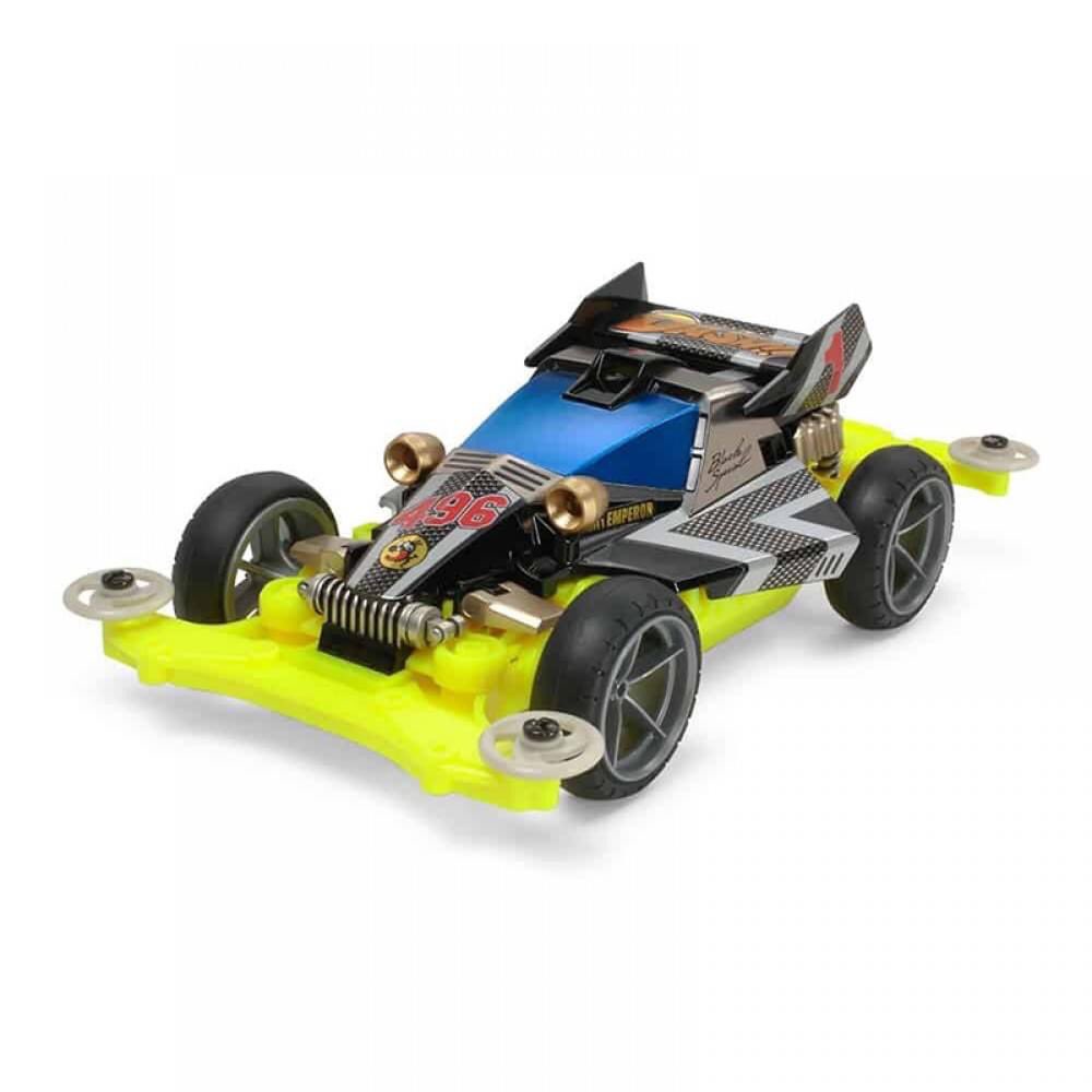 Tamiya 1/32 Mini 4WD Dash-1 Emperor Black Special MS NEW ARRIVAL!!! 
The excellent 3-piece MS Chassis features fluorescent yellow N-02 and T-01 units, centre chassis, and gear covers……

>> rcmart.com/00125789 <<

#rcMart
#Tamiya
