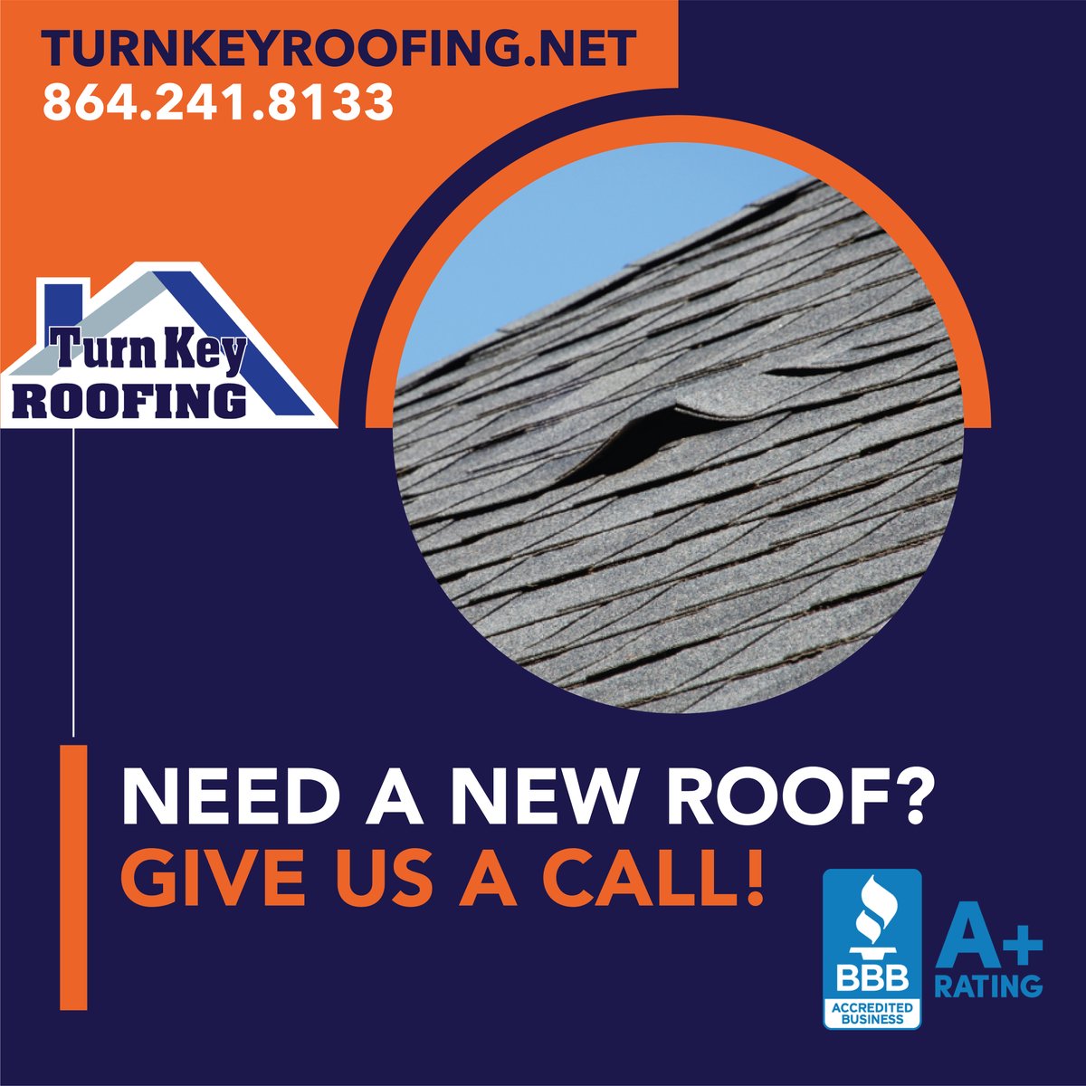 Need a new roof? Give us a call!

📲864.241.8133

#RoofingContractor #Roofing #NewRoof #Andersonismytown #YeahthatGreenville #TurnKeyRoofing #RoofInspection #Home #stormdamage #residential #roofing