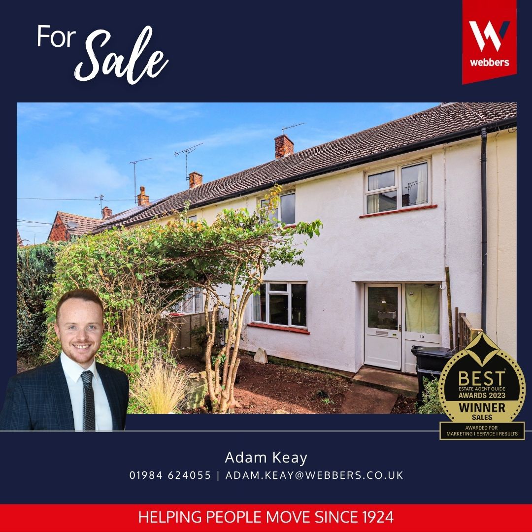 No Onward Chain🔗

2 bed property requiring some updating, in convenient location with front & rear gardens
EPC D | CTax B | Freehold

📍Wiveliscombe 💷 Guide Price £195,000

📞 01984 624055

🌐 ow.ly/yGlR50OWQsA

#WebbersEstateAgents #ProudGuildMember #FeefoTrusted