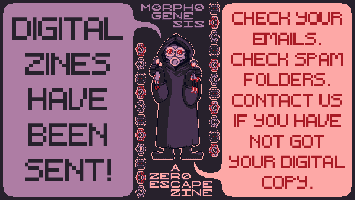 Morphogenesis - A Zero Escape Zine tweet media