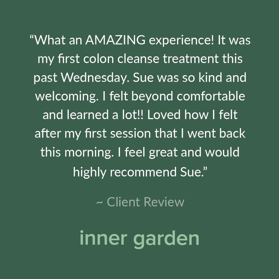 More client love! Our therapists consistently receive 5-star reviews! . . . #healthyself #healyourbody #healyourgut #guthealing #healthyliving #colonhydrotherapy #colonics #colontherapy #coloncleansing #colonhealth #innergardenhealth