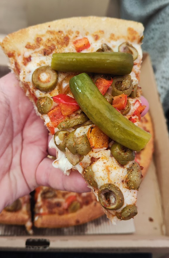 Sometimes, we entertain those 'what if?' thoughts, and by embodying them, we change the world for the better. But there are moments when such thoughts should fleetingly disappear, or else your digestive system will serve up some karma. #PicklePizza