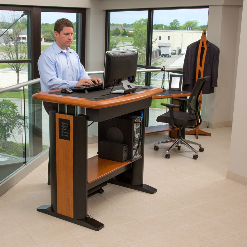 On this Monday how are you making your call? Sitting down or using a stand-up desk? Michael Lipsey has used a stand-up desk for years. He finds his productivity is elevated when he is in his "cockpit" and in the zone for at least three hours until all calls are done.