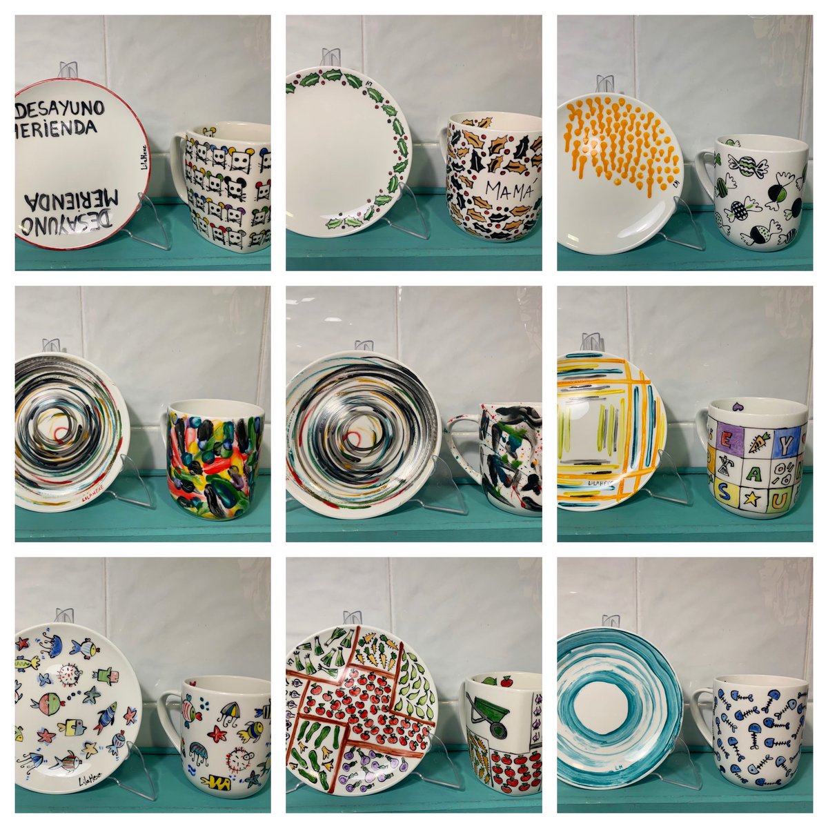 Regalos preciosos. Desayunos y meriendas. pintandoplatos.lilahexe.es/?m=1