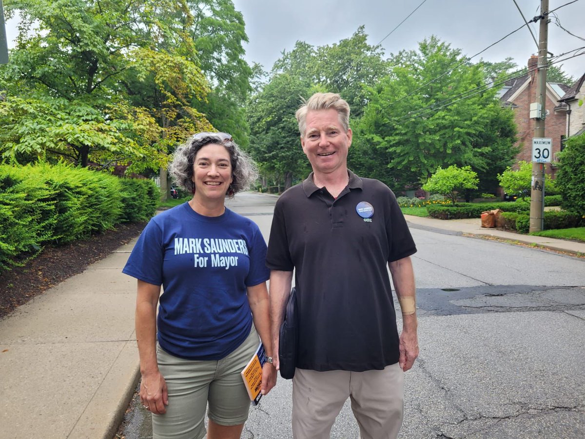 So much energy and enthusiasm at the doors in Don Valley West today! Thank you to everyone volunteering!