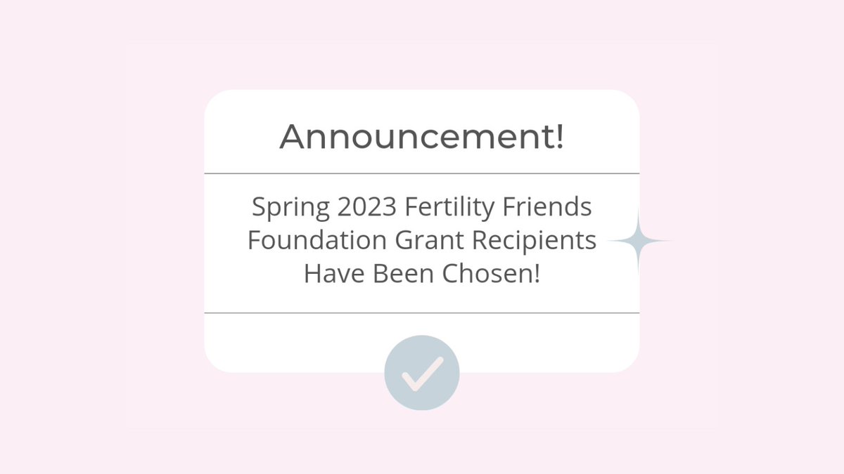 Congratulations to our Spring 2023 grant recipients!!

Our Foundation is happy to give each recipient more hope in their journey, educational resources, and an additional chance to realize their dream of becoming parents. 🤗💕

#Fertility #infertility