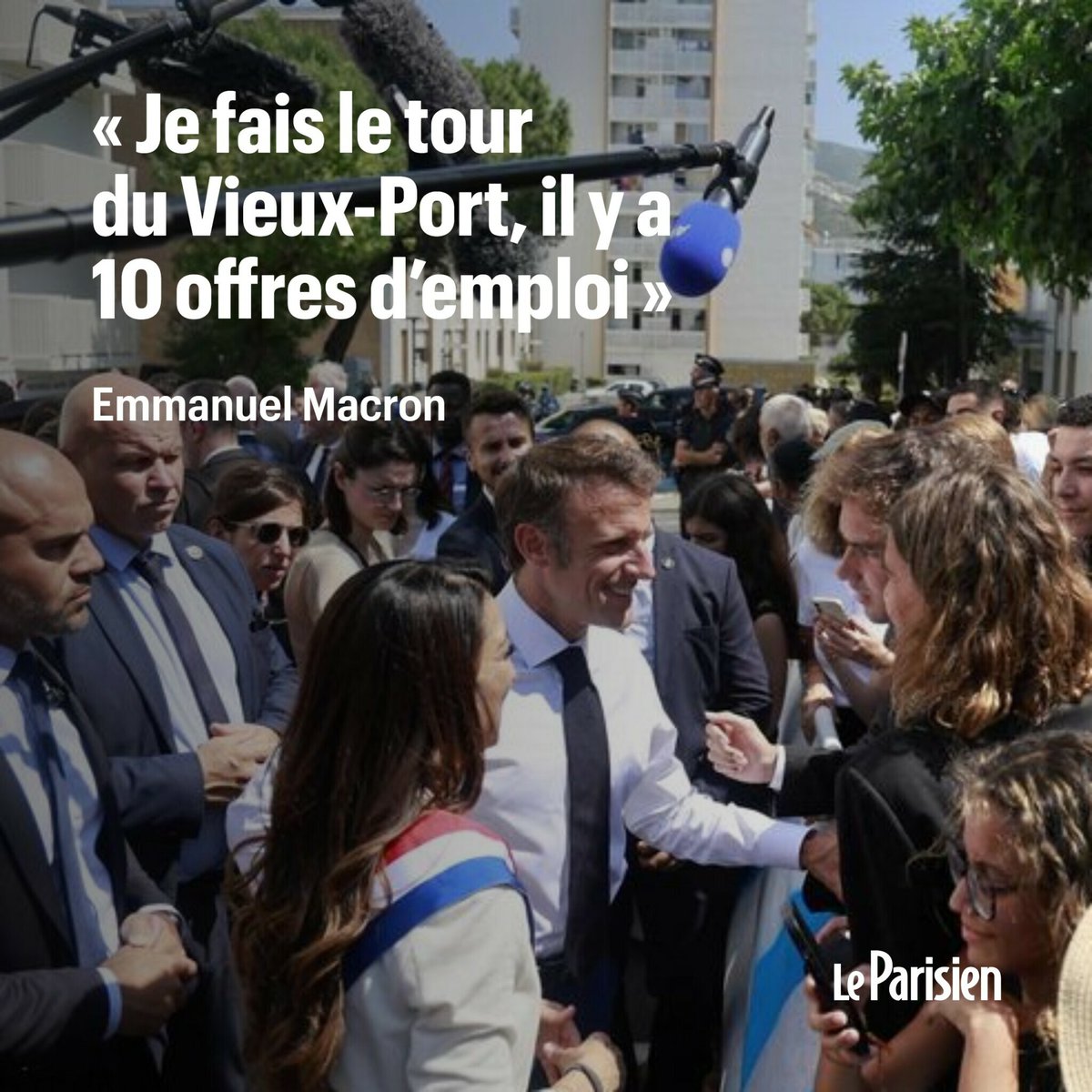 A Marseille, Macron assure à une mère pouvoir trouver un travail à son fils
➡️ l.leparisien.fr/HlT5