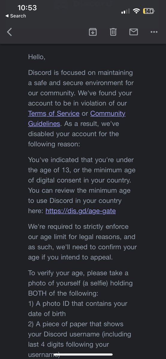 Bro please I submitted the appeal like 5 days ago I’m not actually 12 <a href="/discord/">Discord</a>