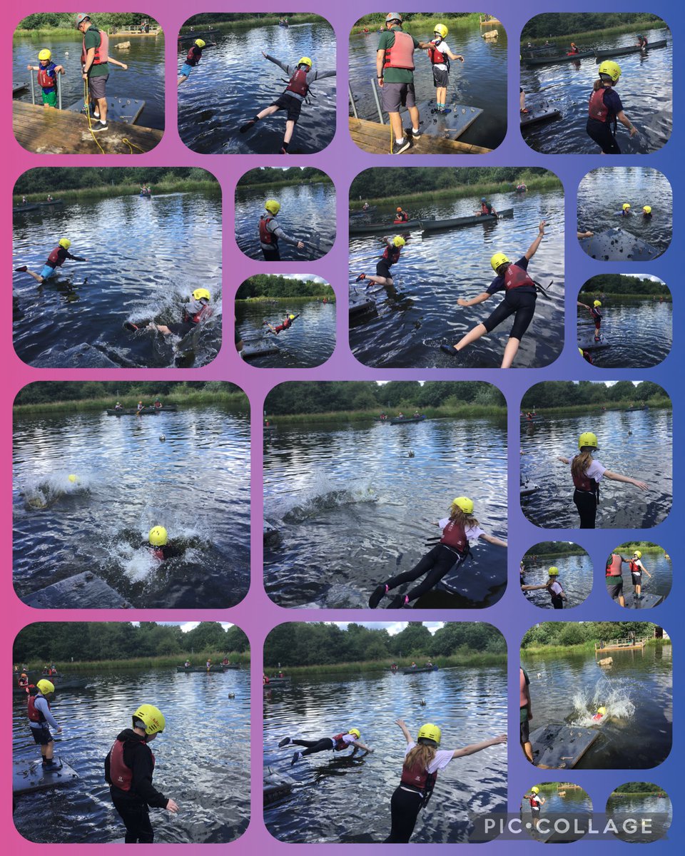 Y5StLukesFrod's tweet photo. At the end of raft building the children were given the chance to jump in! This was a great way to build confidence. https://t.co/hfZshJrvfS