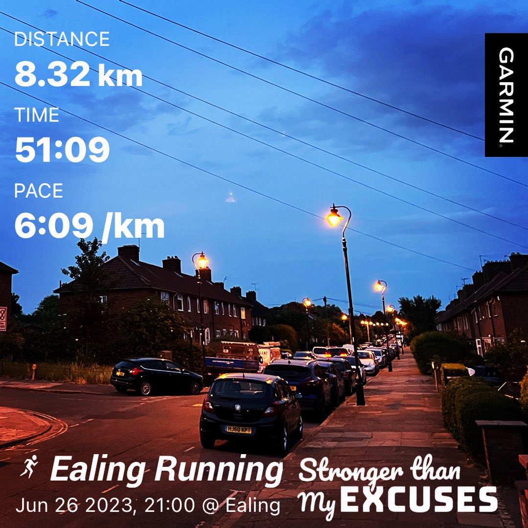 26/30 ✅
Evening run 🏃🏻‍♂️🥵
Stay active everyday 💥#slowherochallenge 
#slowherojune30 
#sebaslowteam
#slowheroteam
#run
#running
#bieganie
#ealing
#hanwell
#london