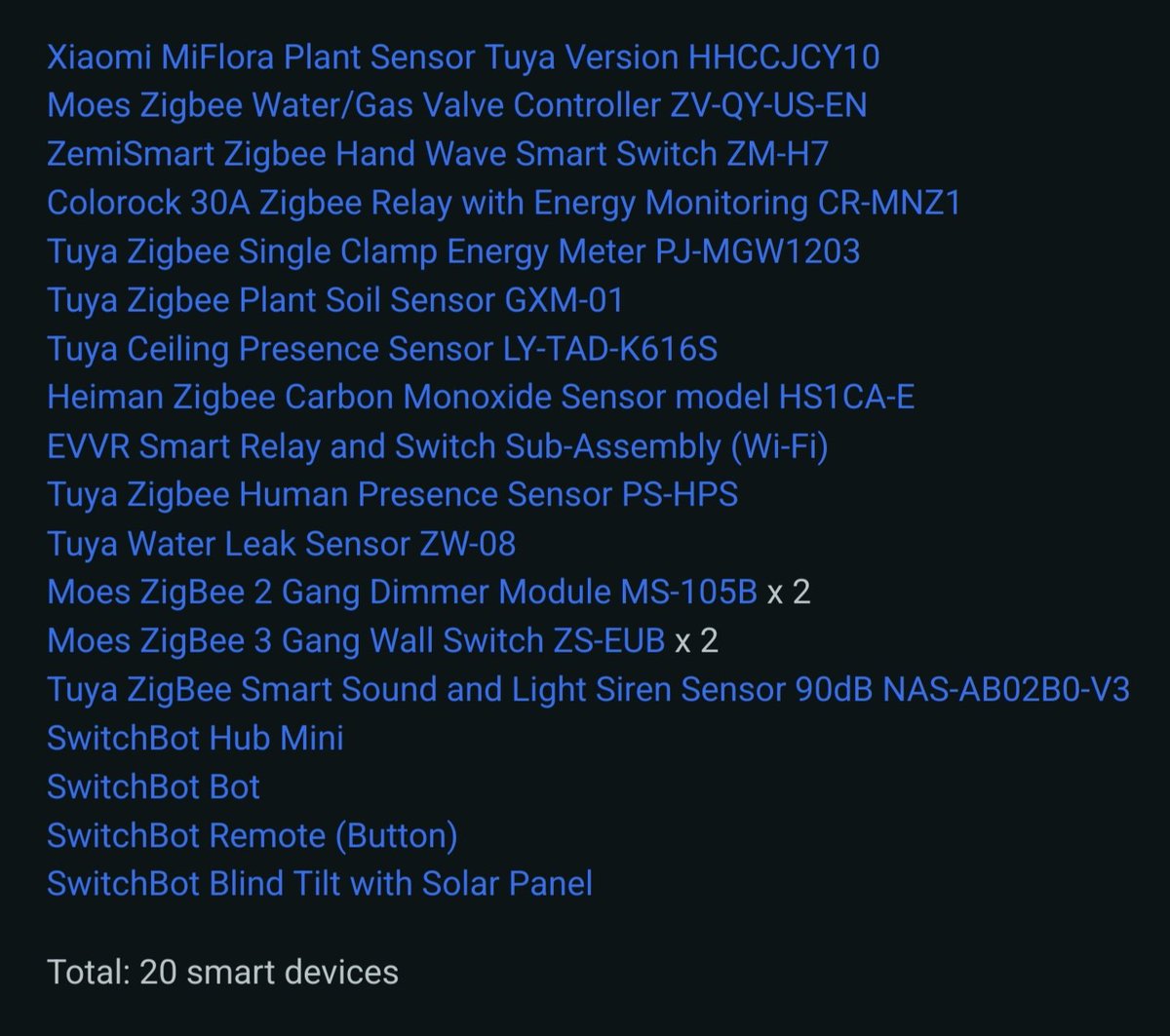 SmartHomeScene's tweet image. A list of the smart devices I&apos;m giving away.  Join the thread over at r/homeassistant if sometimes catches your eye

@home_assistant
#zigbee
#smarthome
#smarthomecommunity

reddit.com/r/homeassistan…