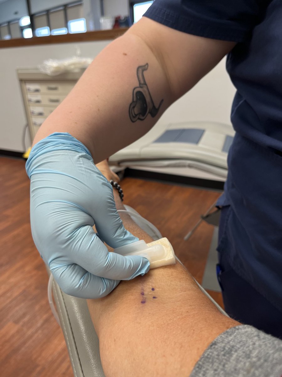 Getting ready to donate blood to life serve for their @Endless blood