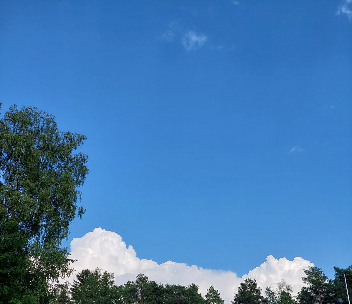 HoitolaLeena's tweet photo. Kumpupilviä 🤍 ja odotusta.  Viikonloppuna Haapavesi Folk, sitten Pori Jazz. Kesän kohokohta on loman aloitus - Järvenpää ja Peurunka - loistava Von Herzen Brothers  ja sulo soinnut. Odottavan aika on pitkä. #kesä #vonherrzenbrothers #porijazz #haapavesifolk #VHB #loma #odotus https://t.co/oAHIwBEYCJ