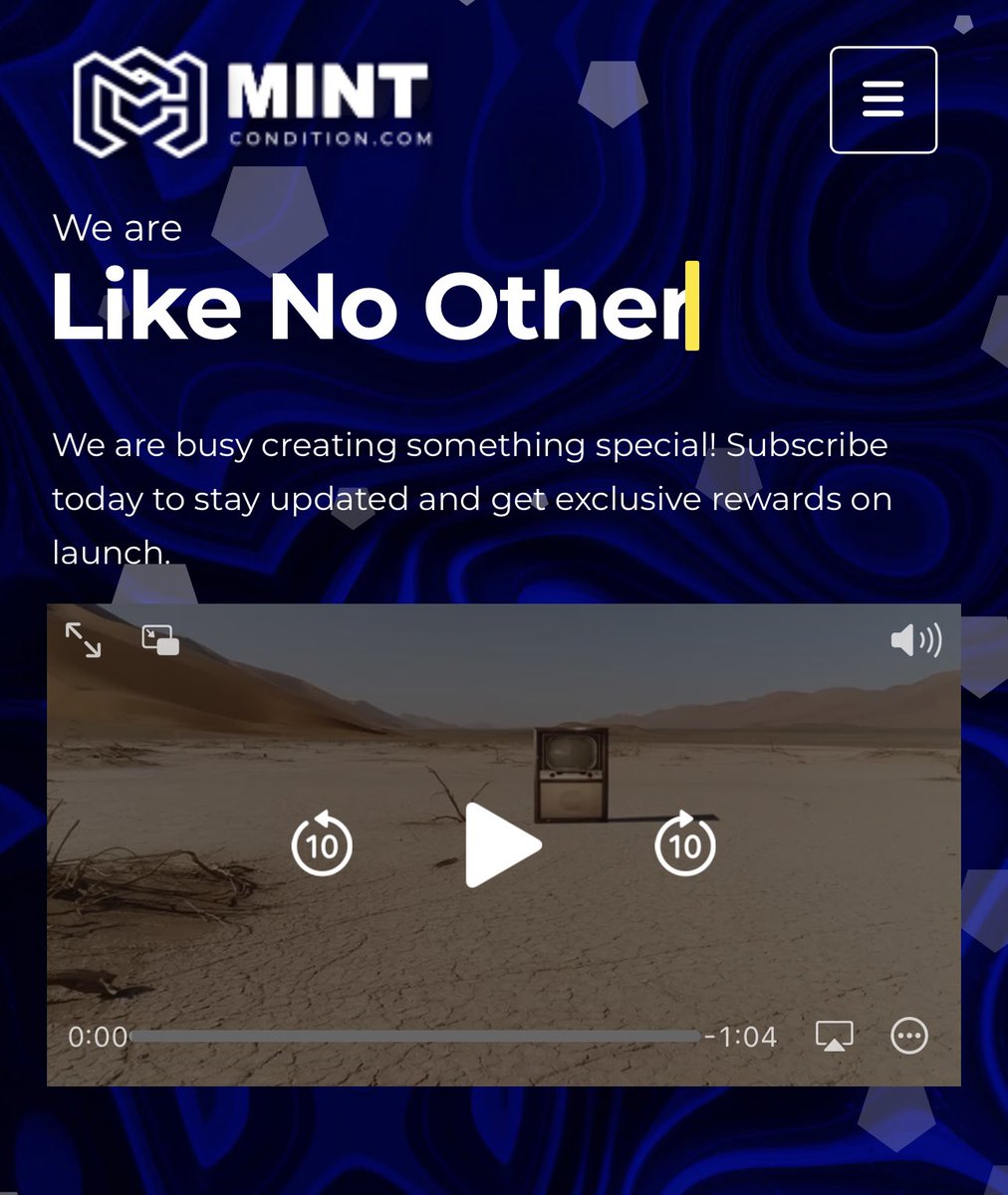 xMETAVISION's tweet image. gave mintcondition.com a visit during my break &amp;amp; the trailer video got me hyped af! LFG!!!!! so i ended up applying hehe ❤️🤞#Hedera #HBAR
#MintCondition 
@MintConditionTM 
@MWalkerWilliams