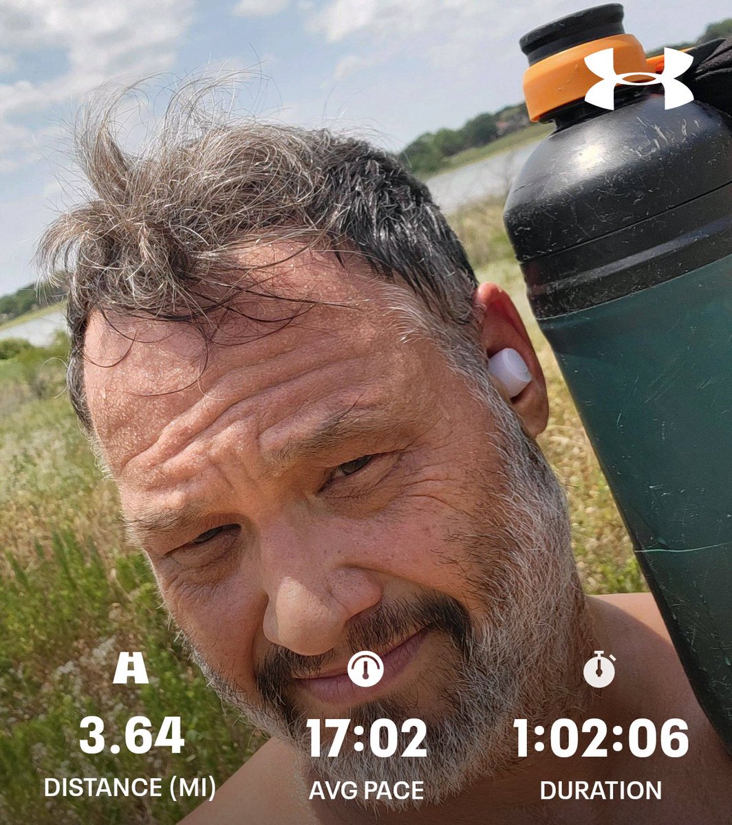 trekker21's tweet photo. 99°F (Feels like 115°F) and the trail still calls me. Plenty of water and lots of breaks in the shade, but I made it!. A/C was fixed. Waiting for the temp in the house to return to "normal."

#220lbGoal #BeInspired #GettingFitAt51 #FitFederationJune #650km #404Miles https://t.co/6IWpvyltFj