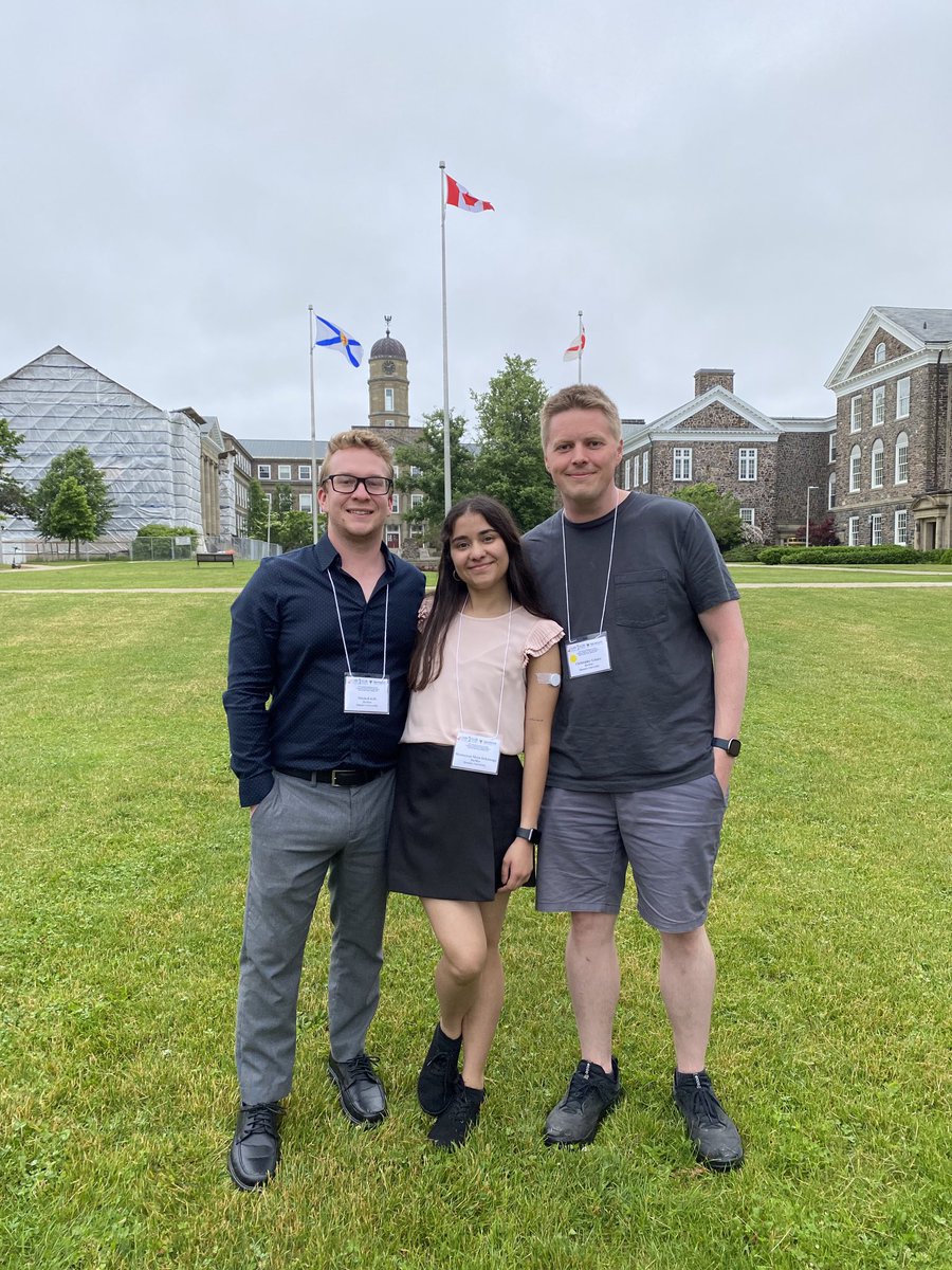 ⁦@Montsee_mora⁩ ⁦@MitchellJeffs⁩ and I made the trek from ⁦@queensu⁩ to Halifax for #CSM2023, to talk about our work on antibiotic resistance and beta-lactamases. Great conference so far in an amazing city! ⁦@CSM2023_Halifax⁩