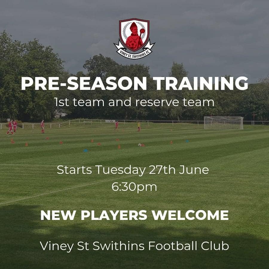 Happy Pre-season Eve!!!!

Final shout out for our pre season start tomorrow, 6.30pm at Viney pitch. Everyone welcome!

Sessions with focus on ball at feet⚽️...no 5 mile runs 🏃or bleep tests in sight 😀

See you there :-) #upthehill #LetsGo