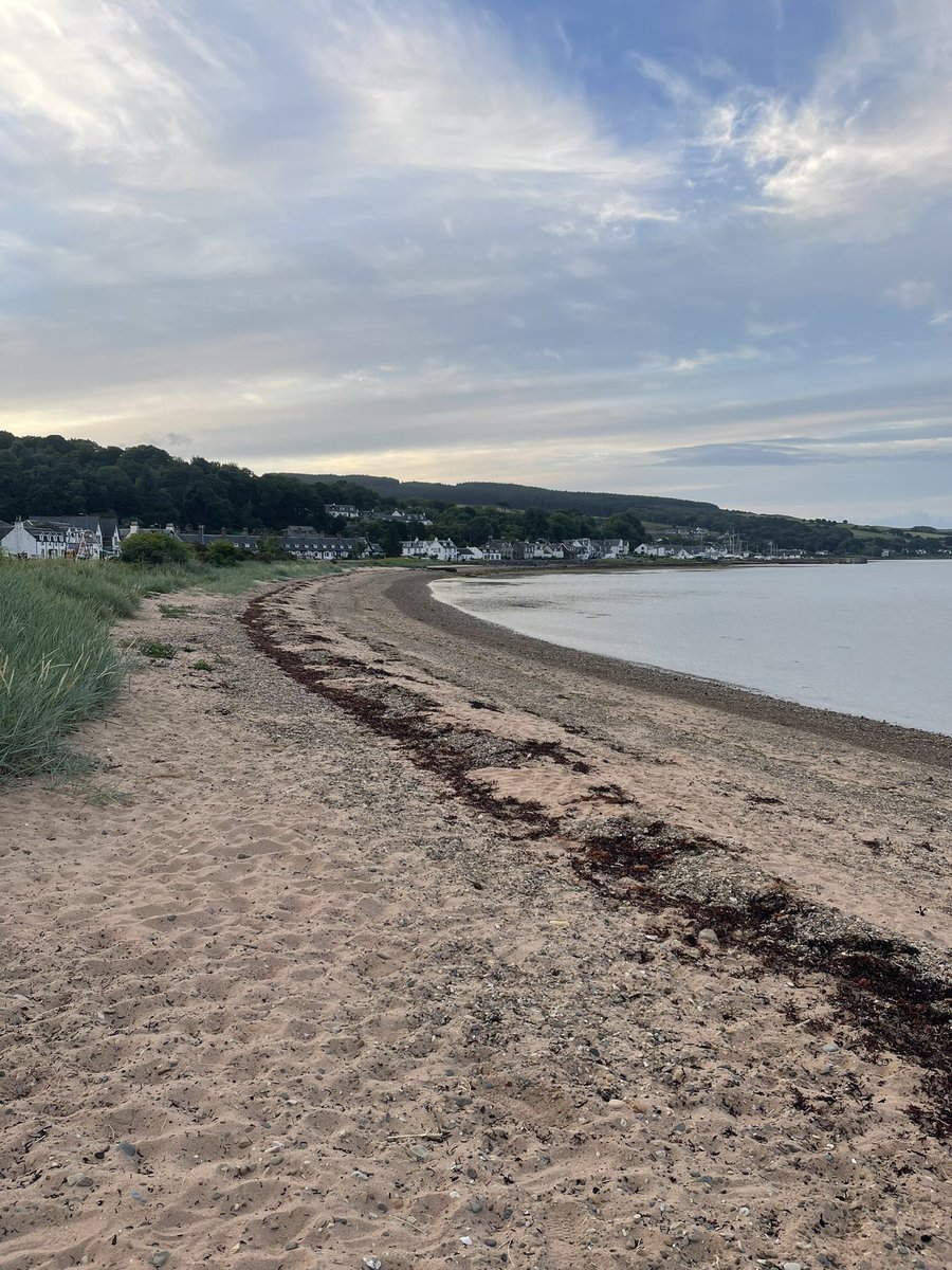 A walk on the beach at Lamlash before bedtime.