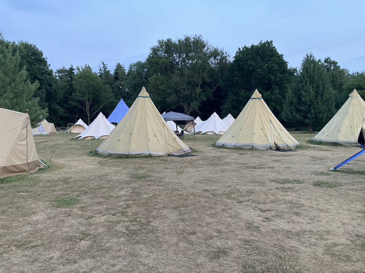 Year 6 with lights out soon ready for a full day of activities tomorrow ⛺️ ✨
