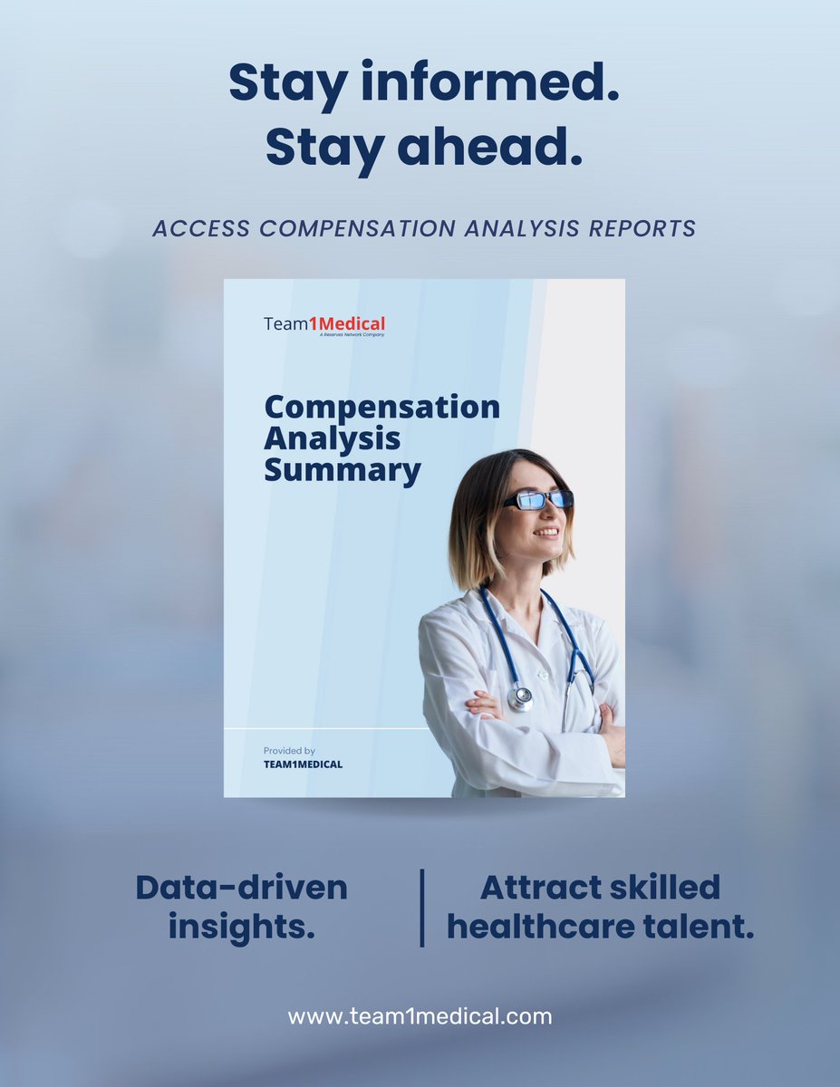 Team1Medical's tweet image. Empower your workforce with fair compensation and bridge the pay gap. Our comprehensive analysis ensures pay equity and supports your talent acquisition goals. 

#CompensationAnalysis #PayEquity #StaffingSolutions