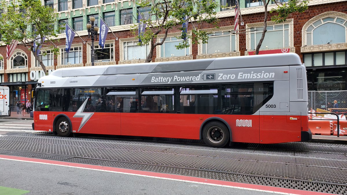 .@FTA_DOT announced today that they awarded #SFMTA with a $30 million grant that will go towards funding the purchase and installation of charging stations at two bus yards for battery-electric buses. #SFMuni #BatteryElectricBus #BEB