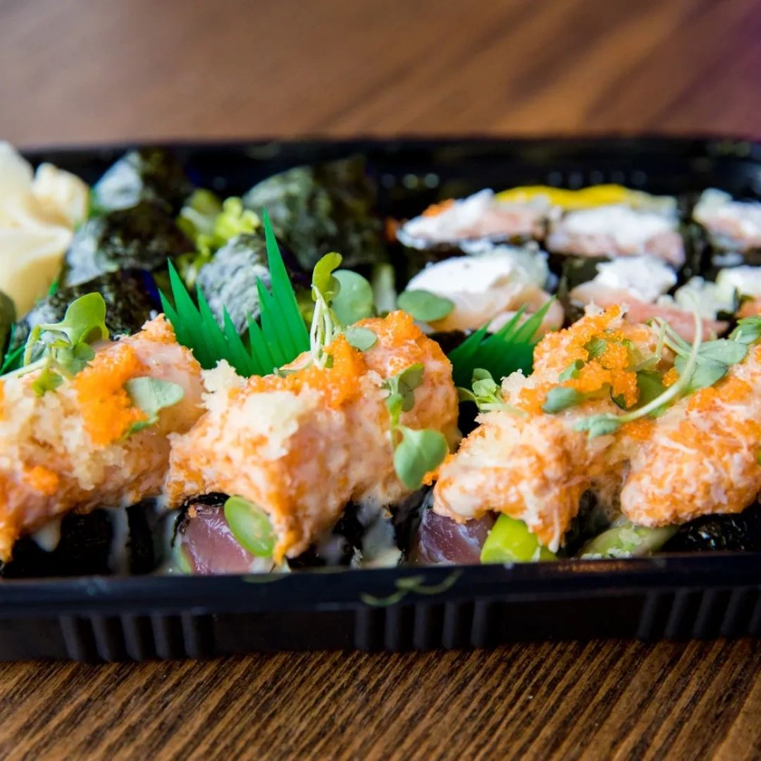 KumeJapanese's tweet photo. Sushi is a staple in Japanese cuisine! Which one of our rolls do you find yourself ordering again and again? Let us know in the comments below. https://t.co/22f78QscYM