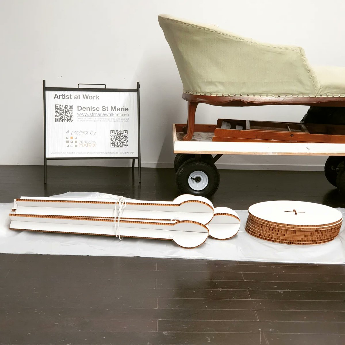 Timeanddesire's tweet image. A relational art work done by St Marie summer of 2023. Part of 'The Hole in the Ground' project @InterArtsMatrix