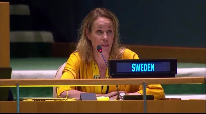 SwedenUN's tweet photo. 🇪🇺 &amp; it’s 27MS welcomes the consensual adoption of the resolution on mental health and psychosocial support - a priority in EUs internal and external policy. Access and high-quality service free from stigma and discrimination is key for achieving #UHC and #2030Agenda https://t.co/If3mEUeZVg