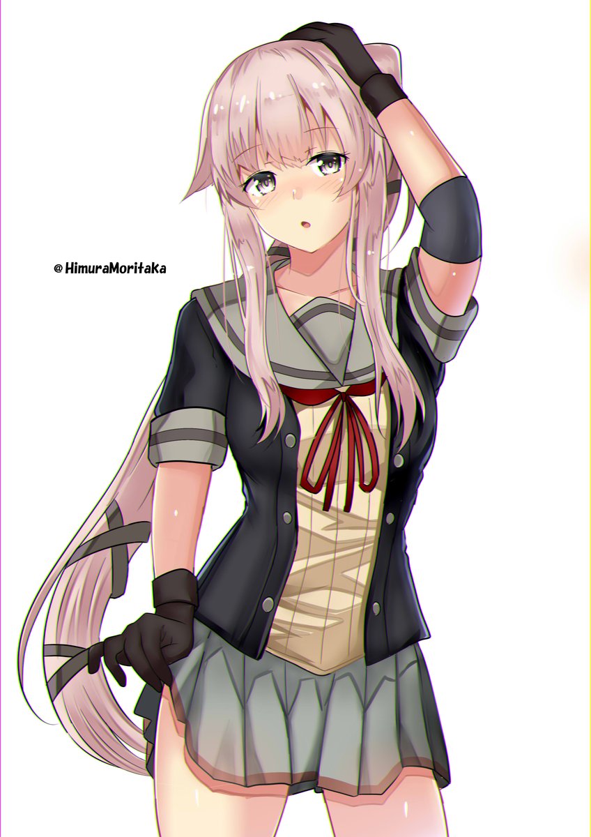 由良(艦これ) 「おはようございます。 今日は仕事休みなので、ゆっくりとイラスト描いていきます、本」|火村 モリタカ＠/5月COMITIA144（B51a)/その次は神戸かわさき10のイラスト