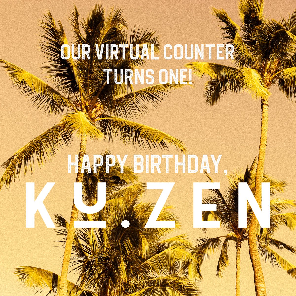 One year ago today, we officially launched our Ku.zen virtual counter.
If we are celebrating this first anniversary today, we owe it to all our kuzens for their support and belief in our project.
We're filled with gratitude and pride.
Happiness and bliss.
We are privileged!
