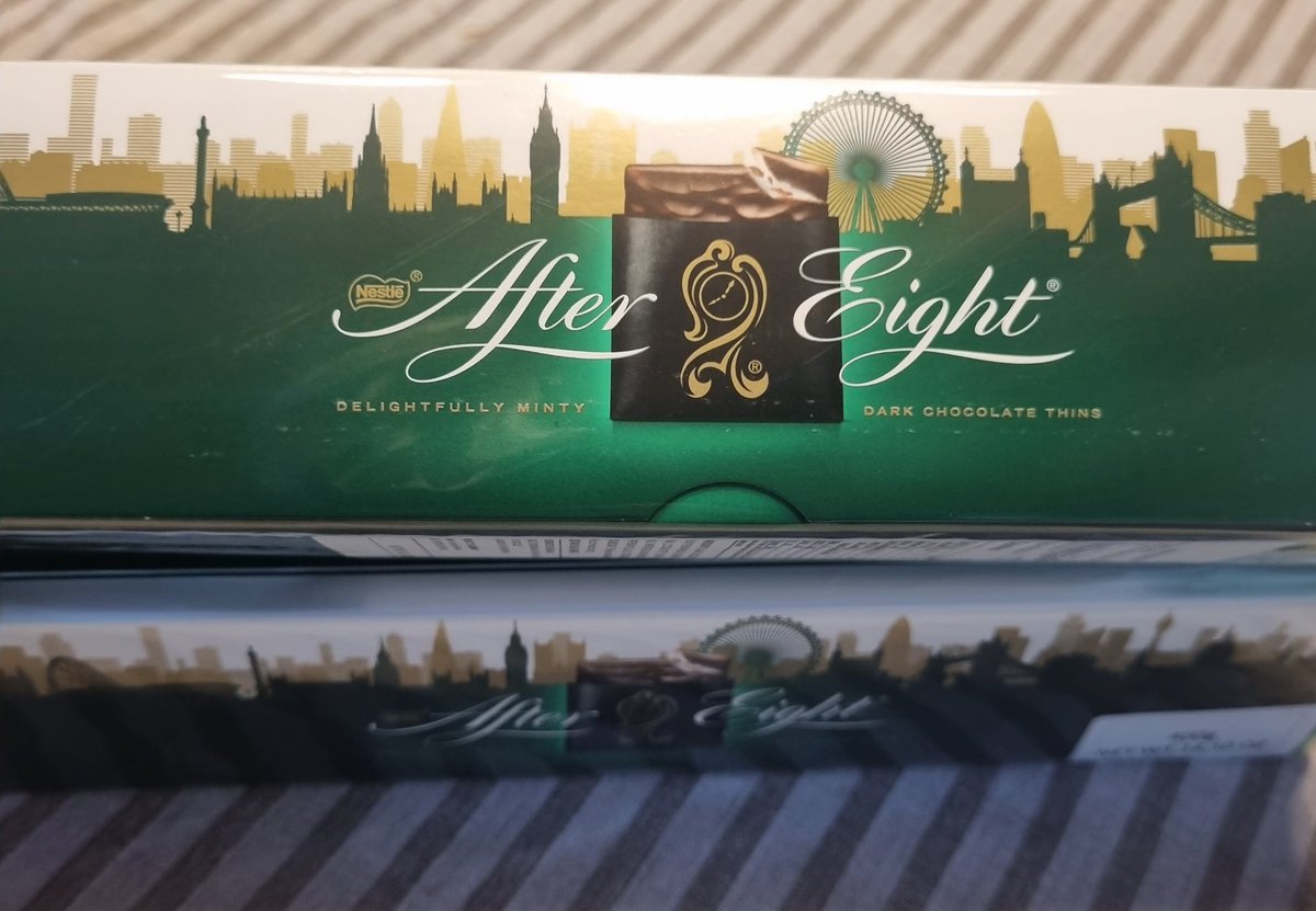 When the wife goes away for a week, and comes back with a big box @AfterEightUKI mints.