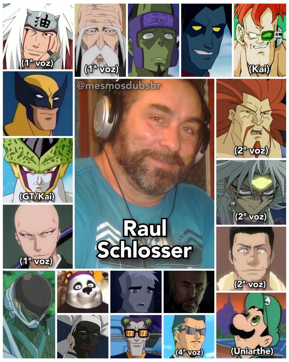 Dublapédia Brasil on X: Raul Schlosser, voz do Jiraiya em Naruto