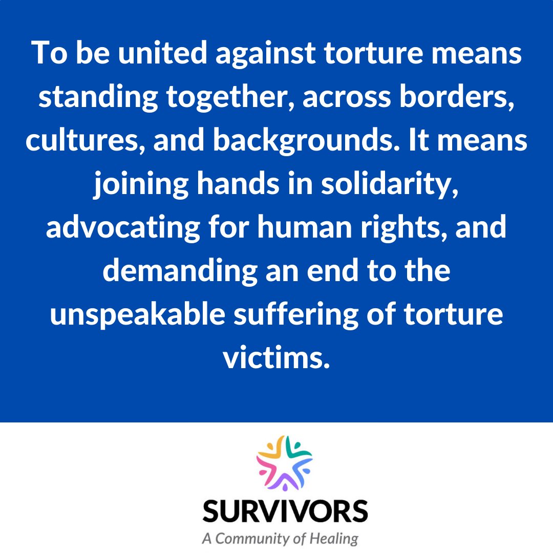notorture's tweet photo. A statement from SURVIVORS in honor of the United Nations' International Day in Support of Victims of Torture #UnitedAgainstTorture @IRCT https://t.co/NV7r0KzsyH