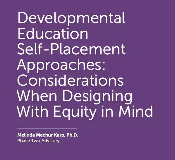 In our continuing efforts to support equitable outcomes, we examine the developmental education self-placement approaches taken by colleges around the country. buff.ly/3PWwcSQ @_strongstart_