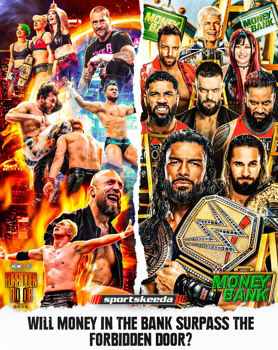 What do you think?
#AEW #WWE #NJPW #AEWxNJPW #ForbiddenDoor #MITB