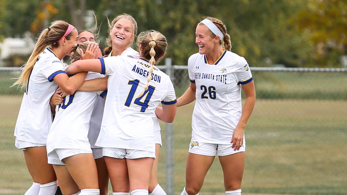 GoJacksSDSU's tweet photo. The Jackrabbits had FOUR teams with undefeated regular-seasons in conference play during the 2022-23 season! 🤯 

#GoJacks 🐰 https://t.co/juVT1qTKSd