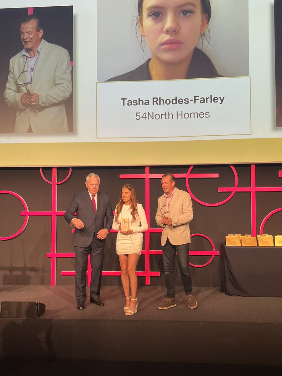 Fantastic to see our very own <a href="/54northhomes/">54 North Homes</a> apprentice Tasha win outstanding achievement by apprentices <a href="/_HousingHeroes/">_HousingHeroes</a> awards. Very proud. #HousingHeroes <a href="/KarbonHomes/">Karbon Homes</a>