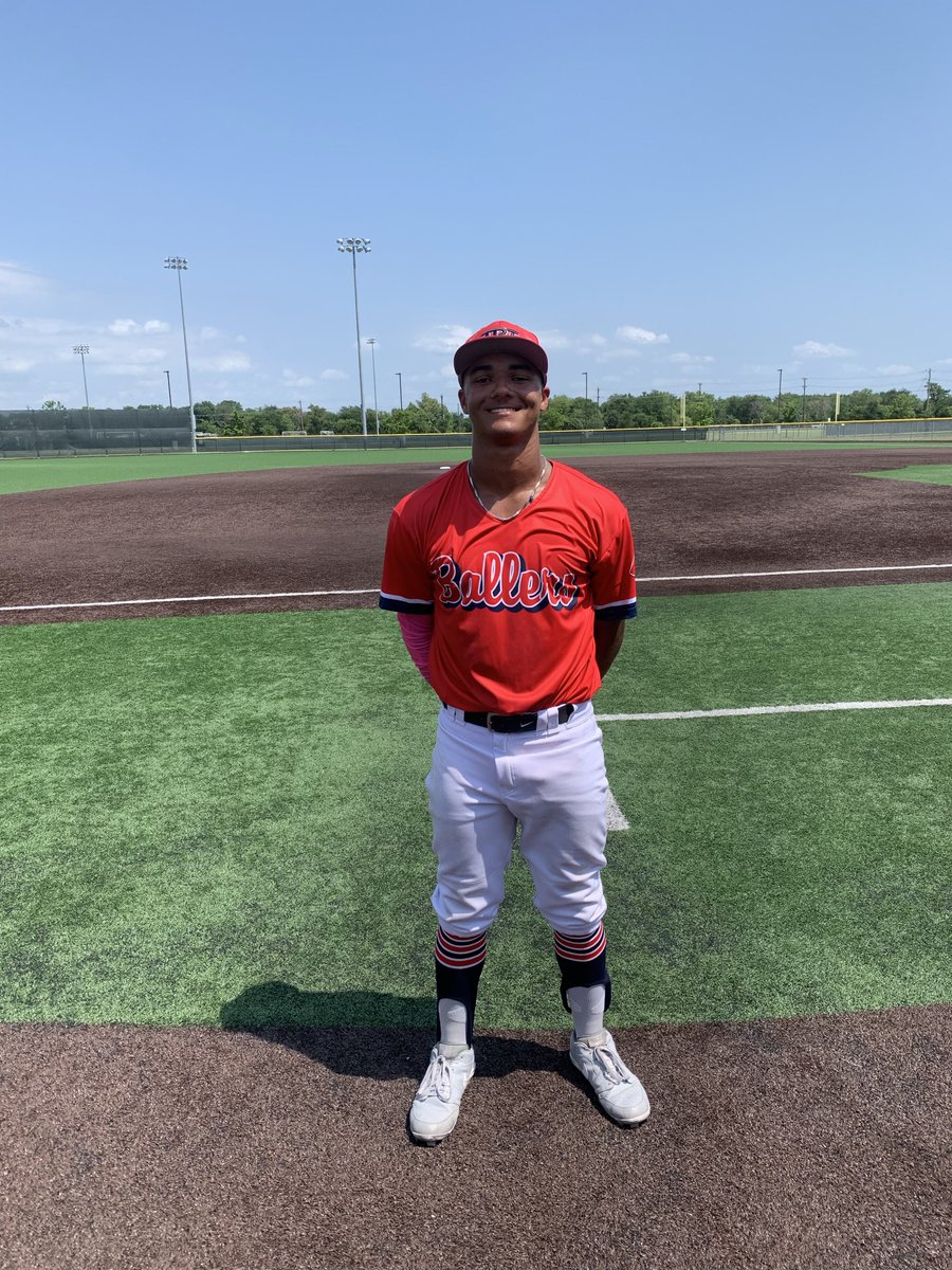 FiveToolCollege's tweet photo. F: @TBTTexas Collegiate Sheets 3, Diamond Prospects Collegiate Purple 2
PoG: @nevyn_j 4 IP, 7K, 2H, 0R

#FiveToolCollegeNTX https://t.co/s12vIunSKu