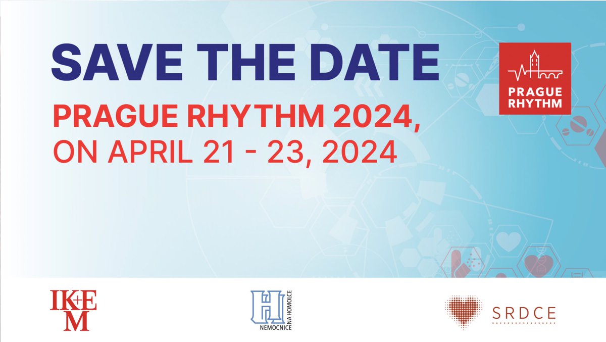 Josef Kautzner (@josefkautzner) on Twitter photo I am pleased to announce the date of the Prague Rhythm 2024 symposium: 21-23rd April, 2024. You will find more info on prague-rhythm.cz. <a href="/ikem/">ikem</a> #EPeeps #VTablation I am pleased to announce the date of the Prague Rhythm 2024 symposium: 21-23rd April, 2024. You will find more info on prague-rhythm.cz. <a href="/ikem/">ikem</a> #EPeeps #VTablation