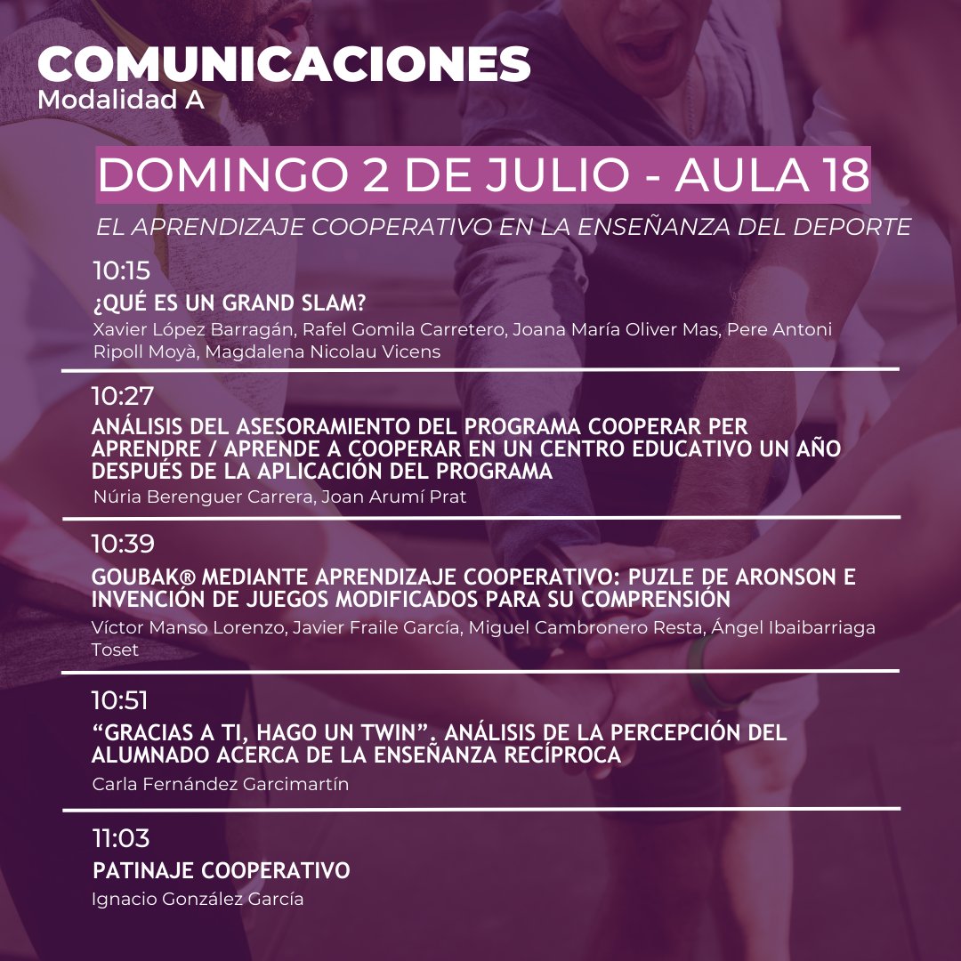 CAfc2025's tweet photo. También os dejamos por aquí la programación de las comunicaciones del domingo para que no os perdáis ni un solo detalle📢 #CongresoAFC2023 https://t.co/UZRTr5QJ4C